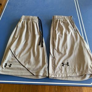 Two pairs of Under Armour gym shorts